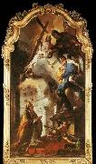 TIEPOLO, Giovanni Domenico Pope St Clement Adoring the Trinity oil painting on canvas
